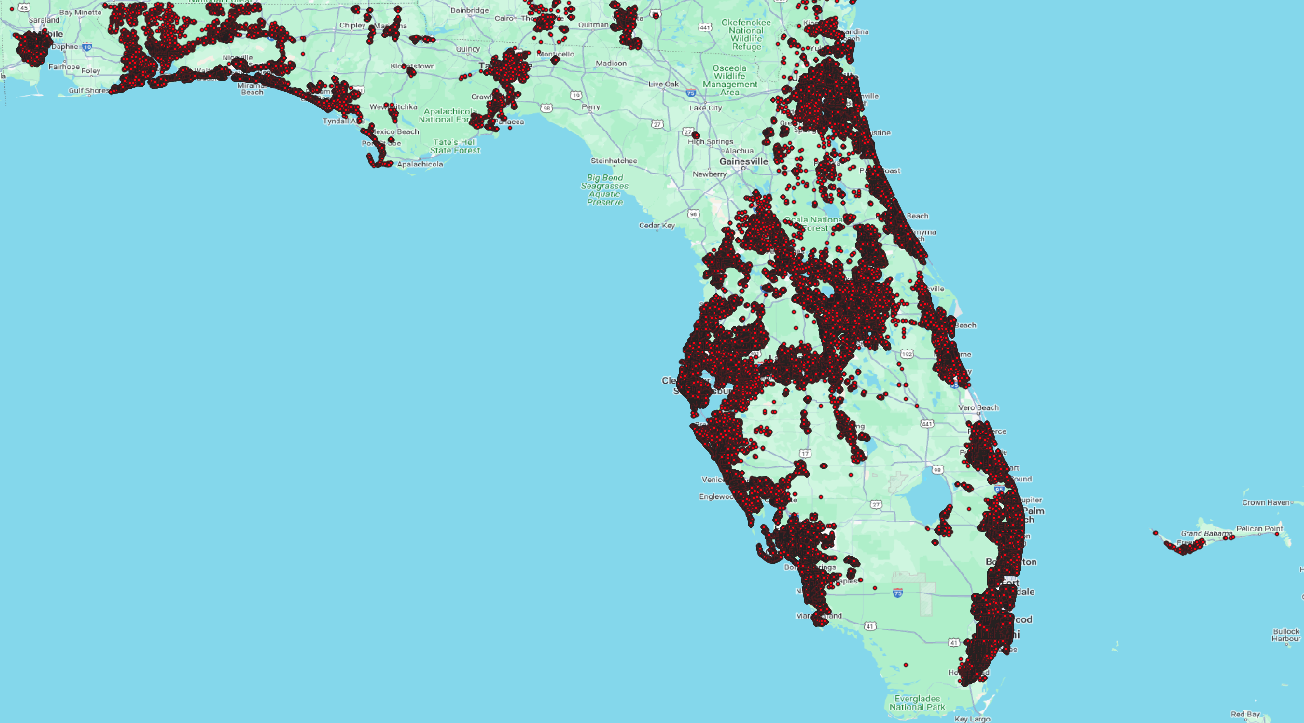 Florida Coverage Map Redline Geo